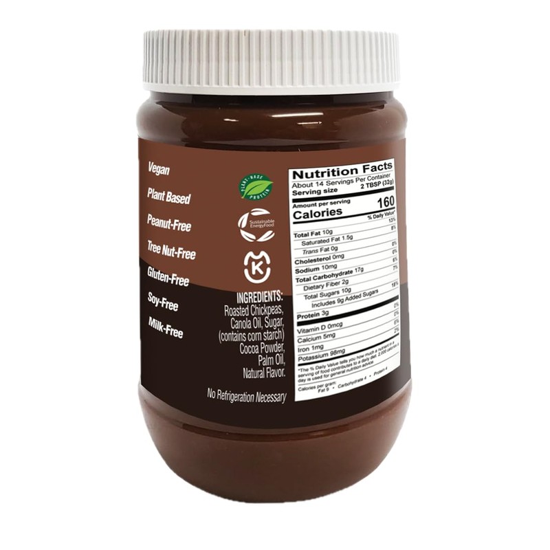 Chocolate Chickpea Butter Spread (16 Oz)