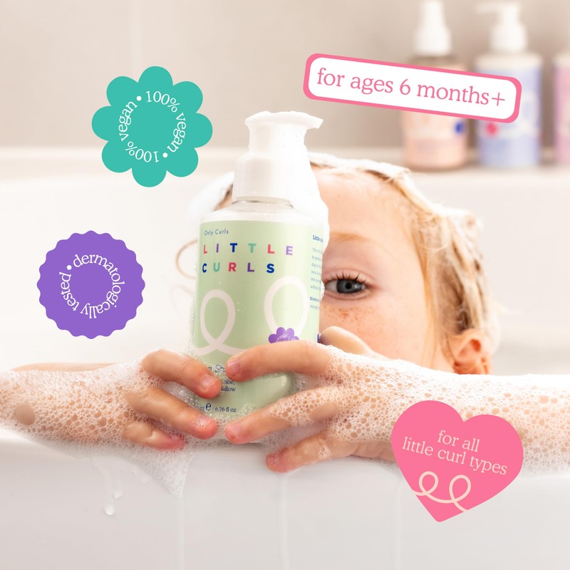 Little Curls Super Shampoo: Sulfate-Free, Gentle Foaming Kids Shampoo –