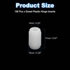 sourcing map 100Pcs 0.39"x0.67" Hinge Dowels, Plastic Dowel Insert for