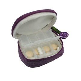 Justina Claire Pill Box Purse in a Rennie Mackintosh Purple