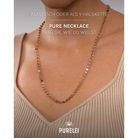 Purelei Pure Necklace, Signature Collection, Silver, Rose-Gold