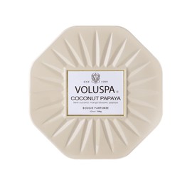 Voluspa Coconut Papaya Candle | 3 Wick Tin | 12 Oz. | All Natural Wicks and Coconut Wax for a Cleaner Burn