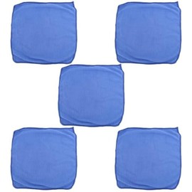Toalla de limpieza absorbente de fibra (5 unidades, 25 x 25 cm)