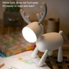 LED Night Light Cartoon Deer Shaped Table Lamp 1200mAh USB