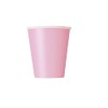 Lovely Pink Solid Paper Cups - 9 oz (Pack of