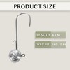 Round Jig Head, Fishing Jig Head Hook Set for Pike,