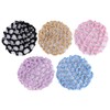 FRCOLOR Elastic Hair Snood Net 5 Pack Handmade Crochet Hairnet