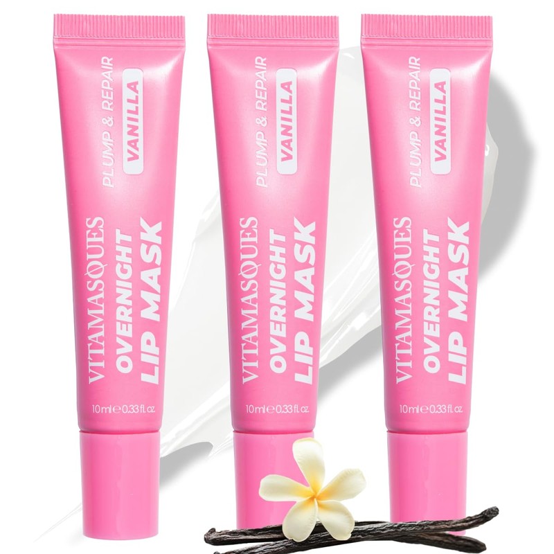 Vitamasques- Mascarilla de labios de noche bálsamo labial hidratante con