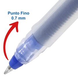 Uni-Ball Bolígrafo De Gel Antifraude Punto Fino .7mm Signo Gelstick, 6 Piezas Color Azul 305.Um170Az