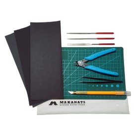 MAKANATS Plastic Model Tool Set, Tool Kit, For Making Your First One, Standard 11-Piece Set