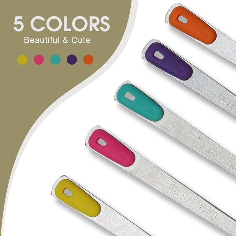 BERYLER Mini Measuring Spoons Set, Tiny Stainless Steel Measure Teaspoons