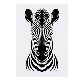 'Zebra Face' Temporary Tattoo - Water Resistant, Skin-Safe, Non-Toxic Transfer (TO00083439)