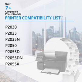 NineLeaf High Yield Compatible Toner Cartridge Replacement for HP 05A CE505A to use in P2035 P2035n P2055 P2055d P2055dn P2055x Printer (3 Pack Black)