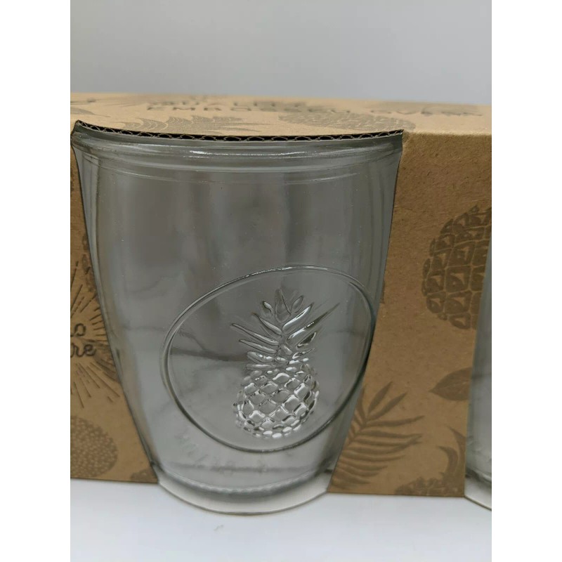 Home Essentials Retroware Pineapple Glasses (Set Of 4) Rock 13