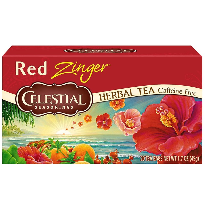 Celestial Seasonings Tea Caffeine Free Herbal Tea, Red Zinger 20