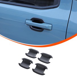 TOYCIDFG Car Door Handle Bowl Cover Trim for Ford Maverick 2022-2025, Car Exterior Decoration Accessories (Black)