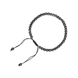 Amazing Gemstones Hematite Anklet (Without Knotted) - 6mm Bead Anklet