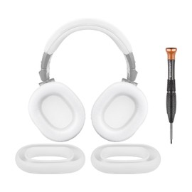 SOULWIT Ohrpolster Polster + Kopfband Stirnband Headband Abdeckung, Ersatz Set für ATH M50, M50X, M50XWH, M50XBT, M50XBT2, M50S/LE Kopfhörer, Ersatz Kopfbügel Polster & Ohrpolster Reparaturteil