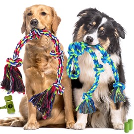 Eefitoys 5 Pack Heavy Duty Dog Rope Toy for Aggressive Chewers, Tough Tug of War Dog Toys for Large, Medium and Samll Dogs