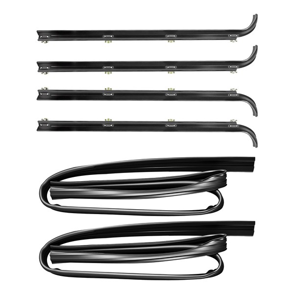 Front Door Window Weatherstrip Kit Fit for Ford F150 F250