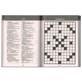 Travel Size Crossword Puzzle Book Set - Bundle of 2 Mini Crossword Puzzle Books with 160 Pages Each Plus Pens and Magnifier | 300+ Crossword Puzzles