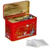 New English Teas Vintage Victorian Tea Tin in Berry-Red with