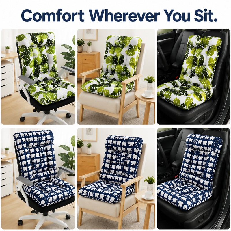 Soft Comfortable Chair Cushion for Everyday Seating – Padded Seat