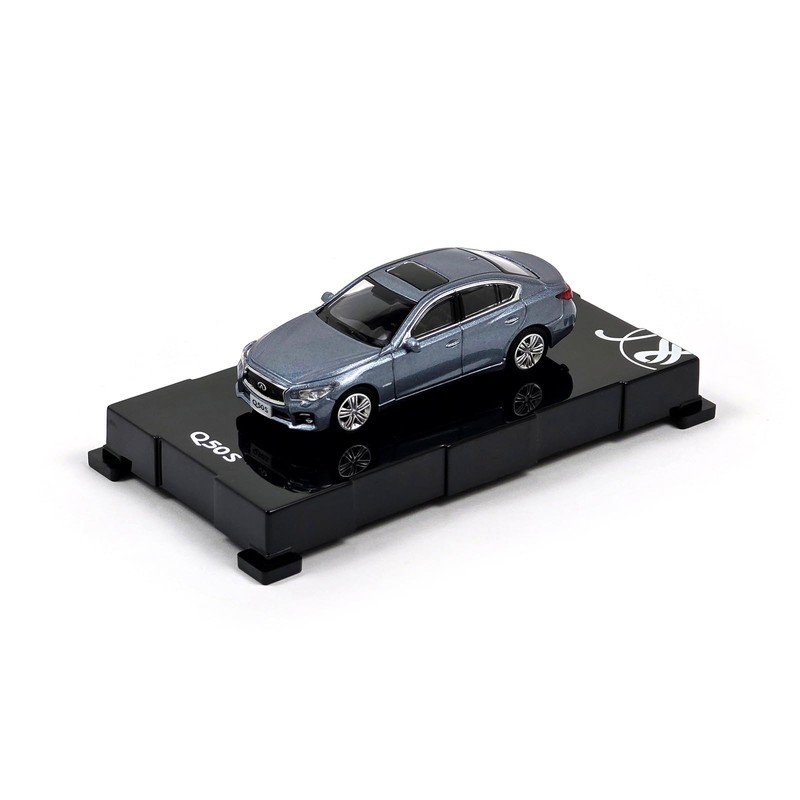 1:64 Scale Infiniti Q50S Blue Diecast Miniature Model Car