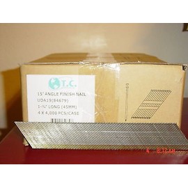DA19 1-3/4" 15 Gauge 34 Degree Angled Finish Nails SFN1,SFN40,SFN41