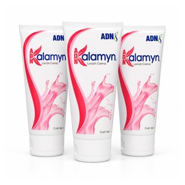 Kalamyn Loción Crema 180 mL 3 Pack | Fórmula Tipo Calamina con Óxido de Zinc, Alantoína y Alcanfor | Cuidado de la Piel | ADN Pharma Solutions