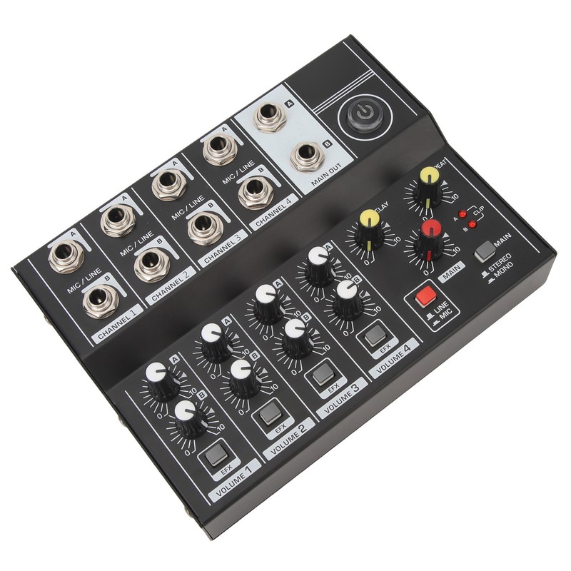 8 Channel Sound Mixer Sound Board Console 2 Modes Aluminium
