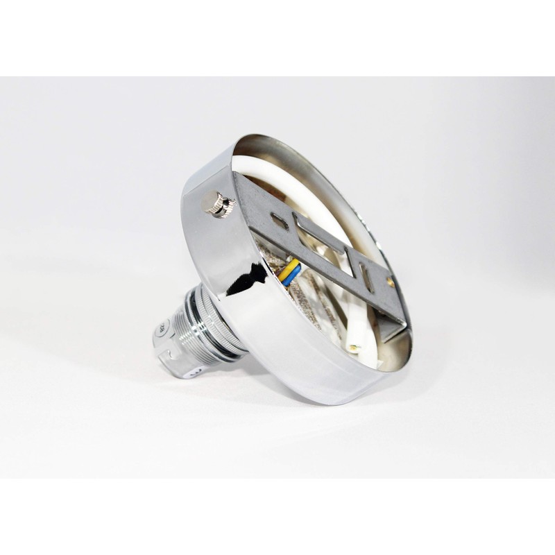 Chrome Ceiling Rose Light Pendant Fitting Flat Ceiling Pendant Light