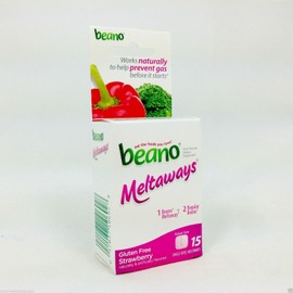 Beano Strawberry Flavored Meltaways 15 Ct (Pack of 15)