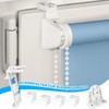 Clamp support for double roller blind, 8 pieces, roller blind