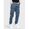 HOTake Men's Casual Cargo Pants Joggers Elastic Waist Drawstring Tapered