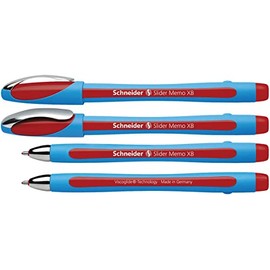 Schneider Slider Memo XB Ballpoint Pen - Red