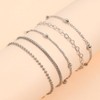 Layered Heart Bead Bracelet Set for Women Teen Girls Trendy