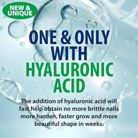 Amen Steel Nails Hardener with Hyaluronic Acid 0.40oz, No More Brittle Nails, Grow, Harden in Weeks