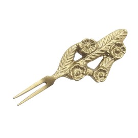 Keystone Brass Cutlery Dessert Fork, Gold, Tangerine Flower KI055374