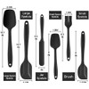 Silicone Spatula Set Heat Resistant Kitchen Spatulas for Non Stick