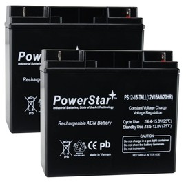 PowerStar 12V Lead Acid Battery Catridge #7 (2 Pack)-3YR Warranty