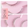 Lilbitty 5 Pairs of False Bottom Eyelashes, Lower Eyelashes, Stripes,