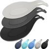 Juego de 3 cucharas de silicona para estufa, resistente al