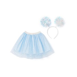 Ozkiz Tulle Skirt for Girls Toddler Tutu Ballet Skirts Princess Blue