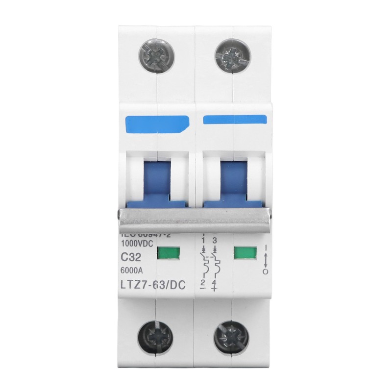 DC Miniature Circuit Breaker 2 Pole 1000V 32A DIN Rail