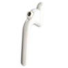 White UPVC Universal Inline Window Handle Double Glazing Espag Lock
