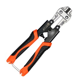 1pcs 8Inch Mini Bolt Cutter,Heavy Duty CR-V Metal Wire Cable Cutters with Ergonomic Rubber Anti-Slip Handle for Thick Wire, Fencing, Orange