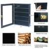 Military Challenge Coin Display Case with Medals Display 11x14IN Shadow