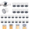 24 Pcs Chair Leg Floor Protectors, Silicone Felt Furniture Leg