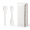 100 Disposable Sugar Fibre Ice Cream Sticks - Individually Wrapped,